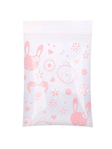 Cute print pollen rabbit plastic sealable bag-Free Shipping