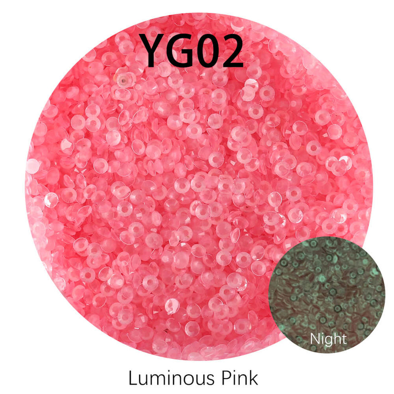 The Luminous Rhinestones 4MM-600g in wholesale bag （free shipping）