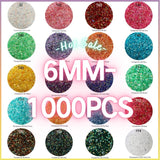 The Transperant Rhinestones AB 6MM-50g  (free shipping)