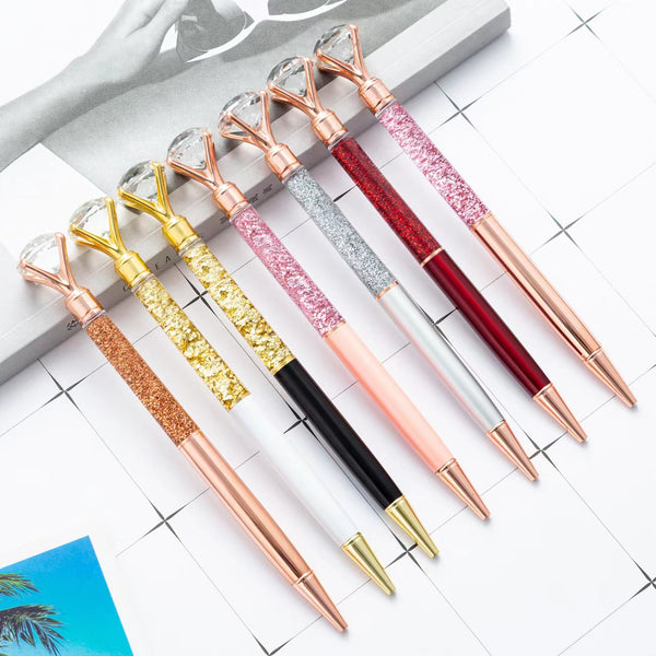 DIY Metal Rhinestone Pen 2 pcs - free shipping