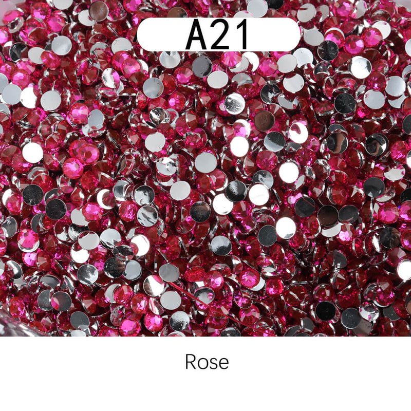 The Silver Bottom Rhinestones 3MM-600g in wholesale bag （free shipping）