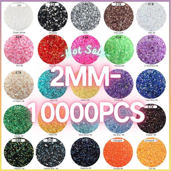 The Jelly Rhinestones 2MM-10000PCS-20g  (free shipping)