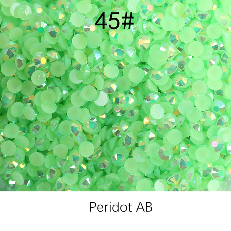 The Jelly AB Rhinestones 5MM-600g in wholesale bag （free shipping）