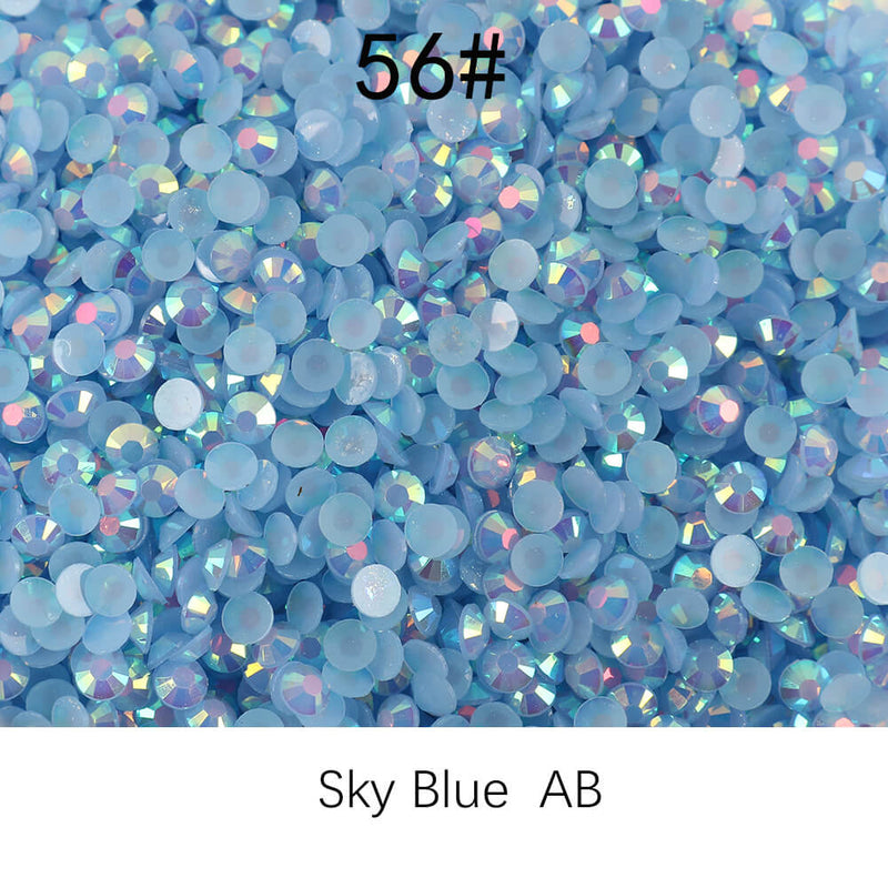 The Jelly AB Rhinestones 3MM-600g in wholesale bag （free shipping）