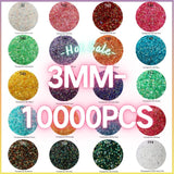 The Transperant Rhinestones AB 3MM- 50g  (free shipping)