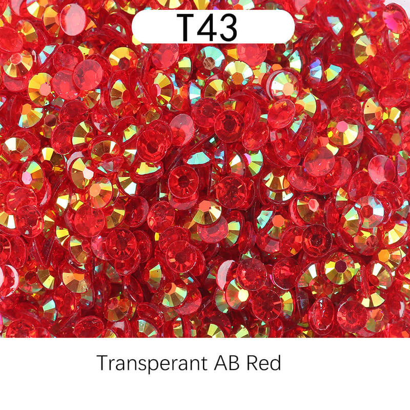 The Transperant Rhinestones AB 6MM-50g  (free shipping)