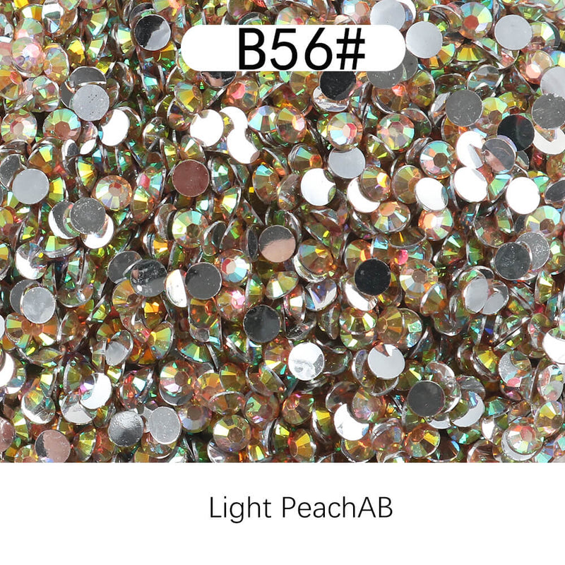 The Silver Bottom Rhinestones AB 6MM- 50g  (free shipping)